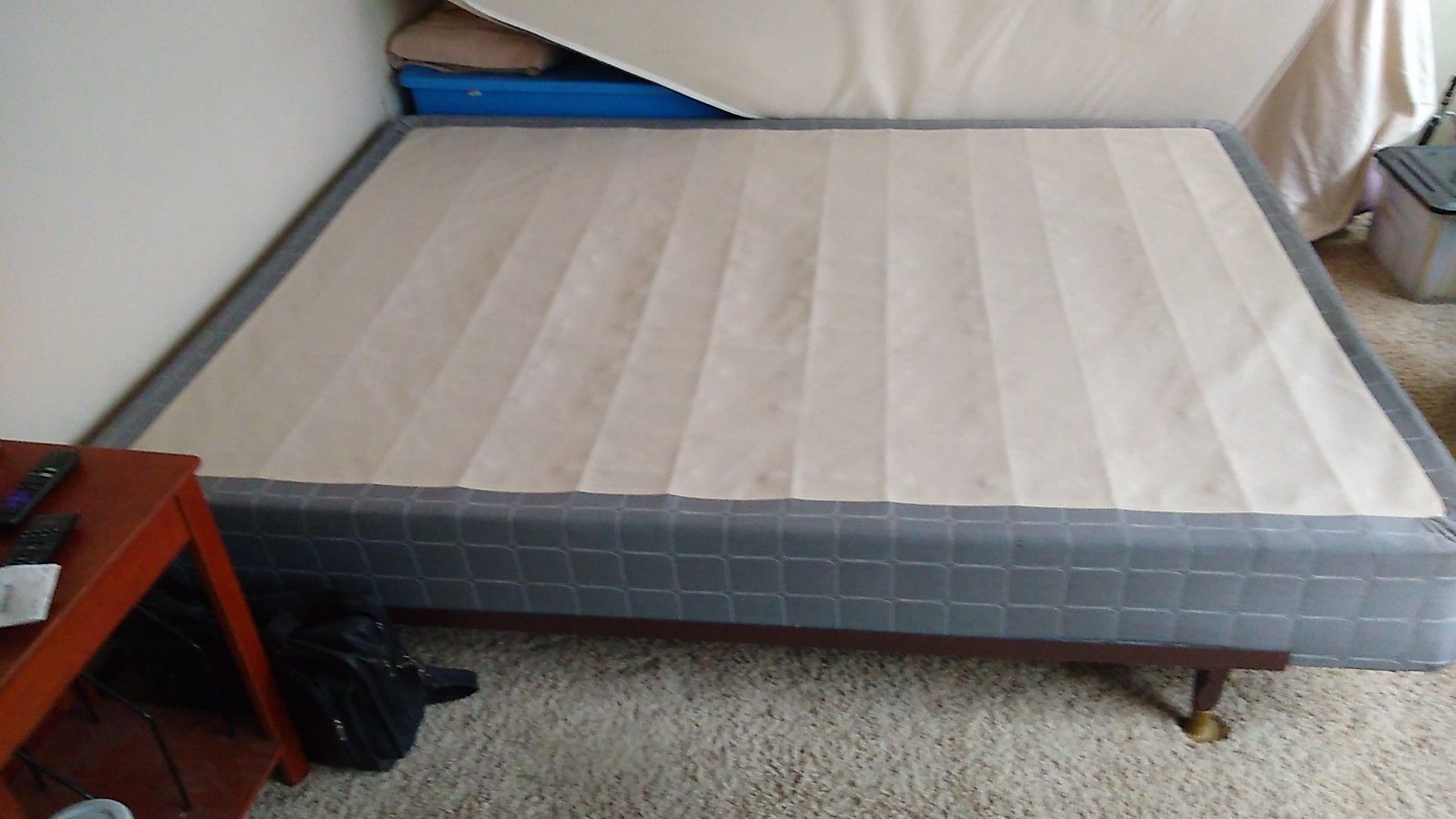 Queen Box Spring and Metal Frame for Sale in Englewood, CO OfferUp