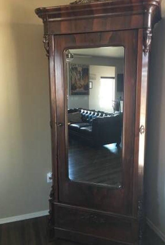 1870 rosewood Antique Armoire