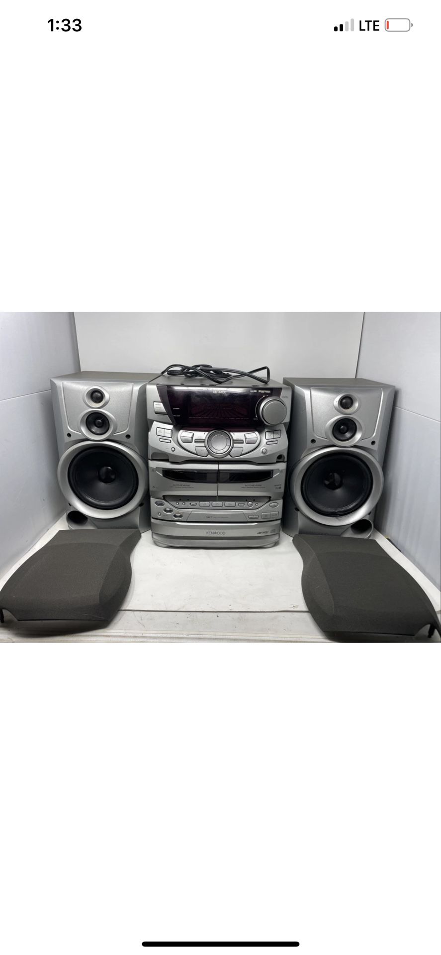 Rare Kenwood RXD-A700 Mini Hi-fi Component 3 CD Changer Cassettes AM/FM