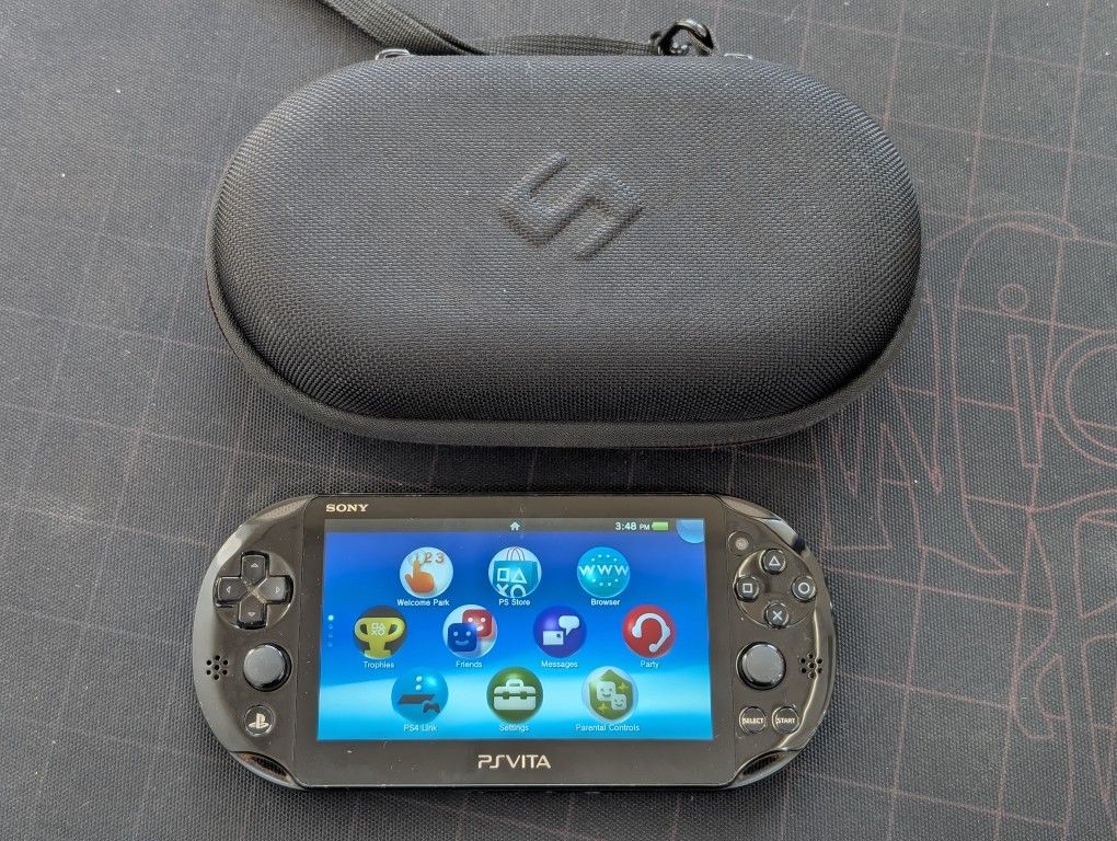 Sony PlayStation Vita Portable Gaming Console With 16 GB Storage And Case