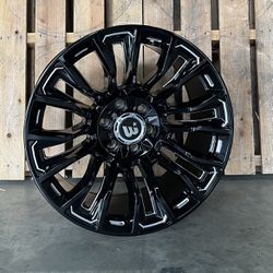 4x4 Rims  Black Maverick 20x10