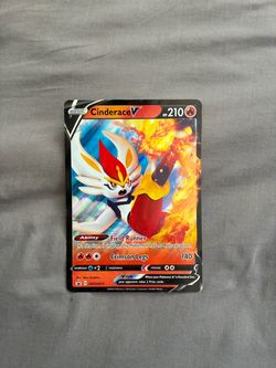 Cinderace V big Pokémon card