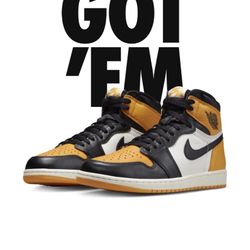 Jordan Retro 1 “Yellow Toe” 2022