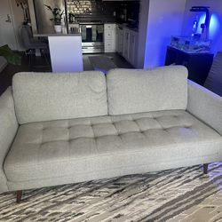 Good Condition Grey 79" Sofa