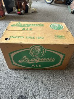 Vintage Cardboard Iroqouis Beer Case - EMPTY