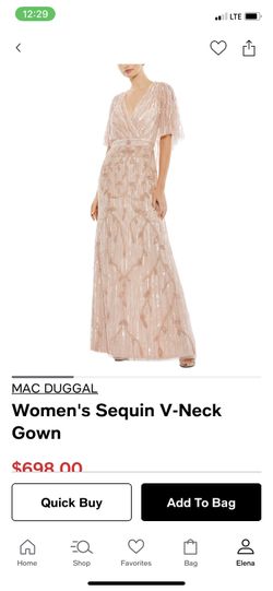 Sequent V Neck Gown