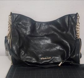 Michael Kors Black Leather Hobo Shoulder Hamgbag EUC