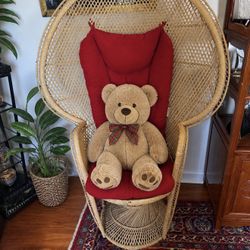 Beautiful vintage peacock chair for sale this is a stunning statement piece from the 1970s very solid and very heavy with a classic high fan back desi