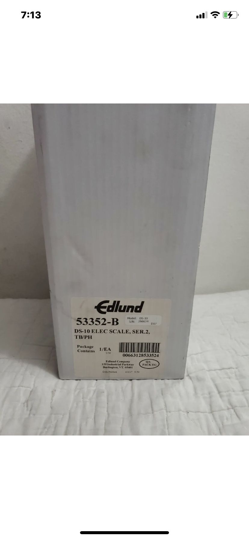 Edlund DS-10 Digital Kitchen Food Portion Scale Steel Restaurant Commercial Grd