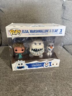 Funko Pop! Disney Frozen Elsa Marshmallow & Olaf 3 Pack Vinyl Figures NEW in Box