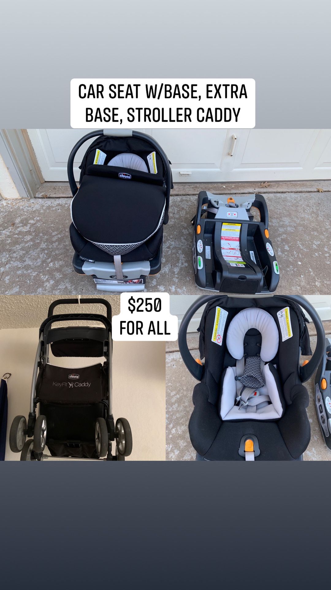 Chico Car Seat with extras