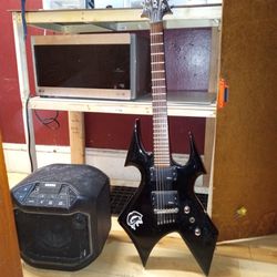 B.C Rich Electric Guitar And Ion Amp