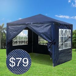 Canopy 10x10ft Canopy Tent with Sidewalls  Tent for Parties Beach Camping Party (10x10 