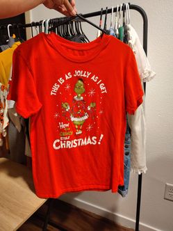 How the Grinch Stole Christmas Graphic Tee kids size M (19th Ave Southern)