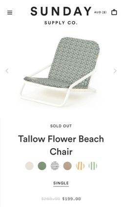 Tallow Flower Beach Chair