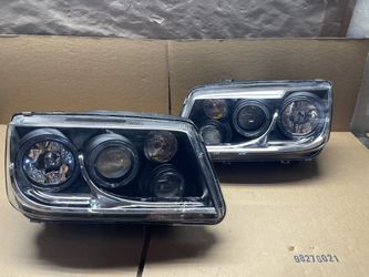 Oh187 Fit 99-05 Volkswagen Jetta Black OE Style Headlight Pair 