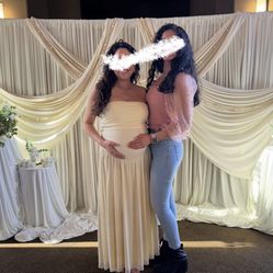 Champagne Maternity Dress
