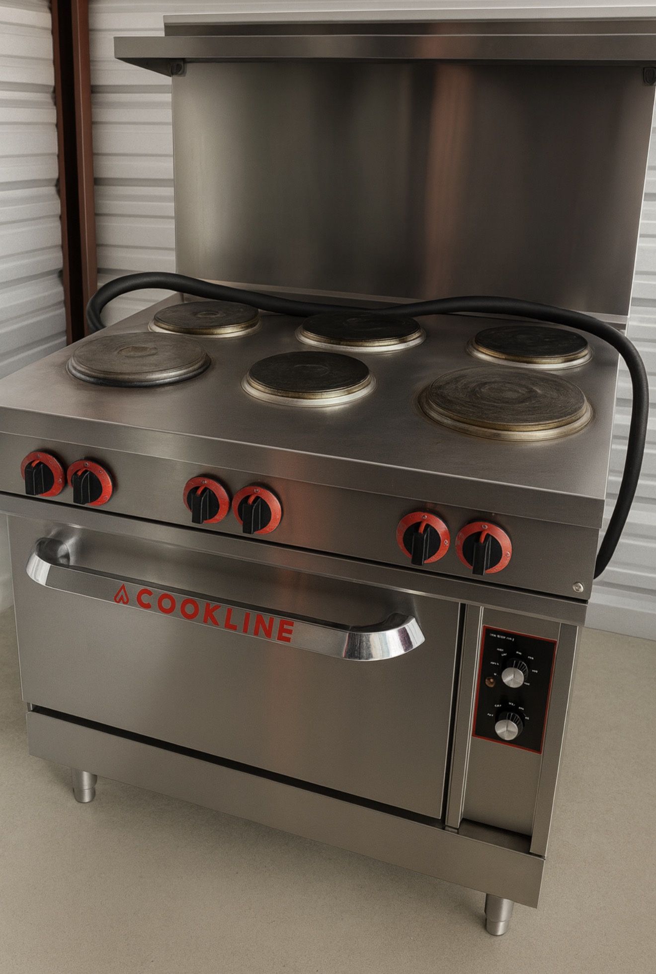 Commercial Cookline 6-Burner Electric Range + Oven