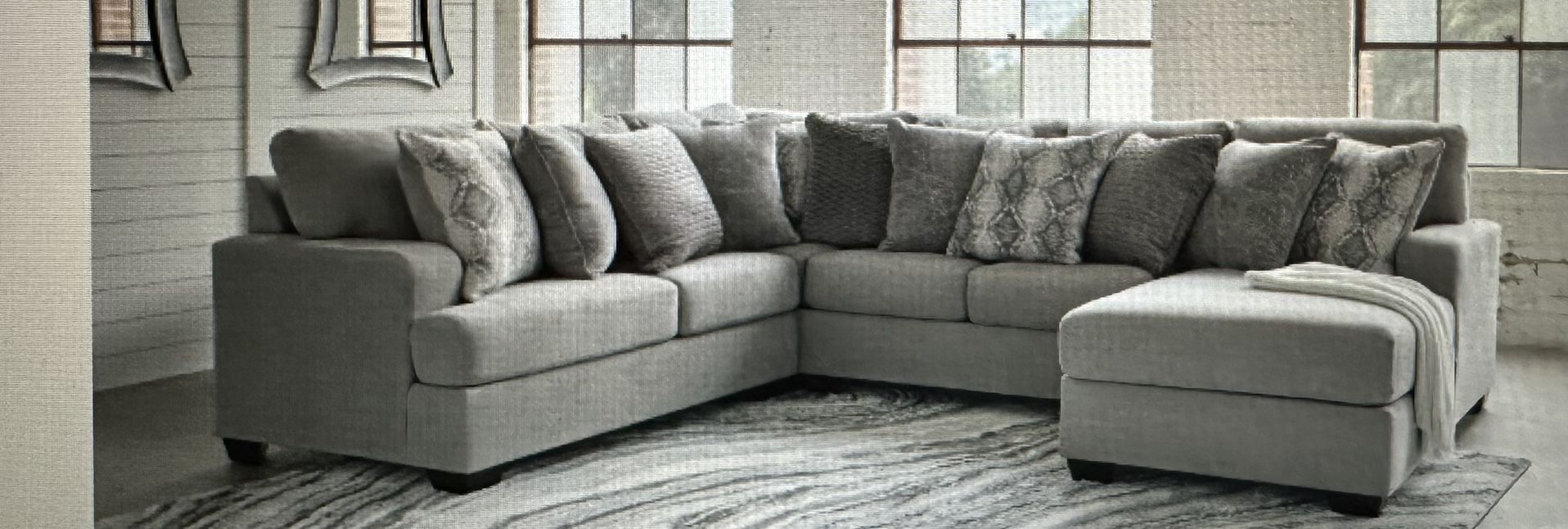 Sectionsl Gray Couch Set