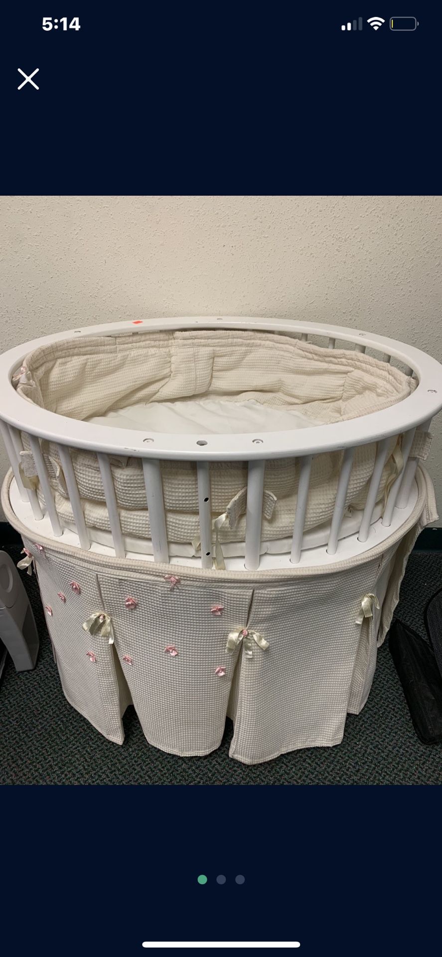 Elegance round baby bassinet online