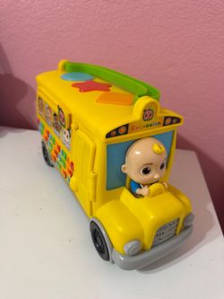 CoComelon Yellow School Bus Toy with JJ Figure