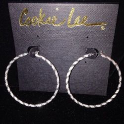Cookie Lee Hoop Earrings-New