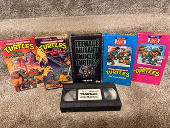 Retro “Teenage Mutant Ninja Turtles” VHS Movie Bundle TMNT