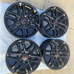 New Toyota Tacoma Rims 18” OEM Factory Wheels Rines Nuevos New Gloss Black Powder Coated ( Exchange Available )( Cambio Disponible ) Tacoma 2024-2026 