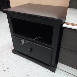 Black Bedroom Nightstand!