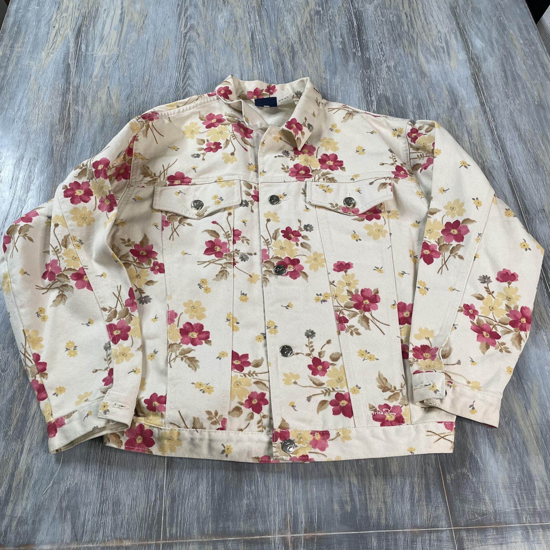 Vintage Floral Denim Jacket