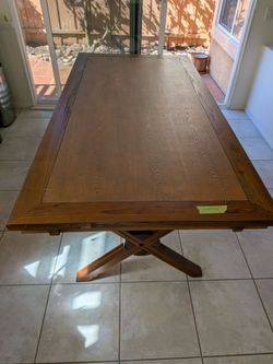 Solid Wood Dining Table + 2 dining Chairs