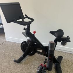 Peloton Bike+ Plus With Shoes , 3lb Dumbbells & Mat