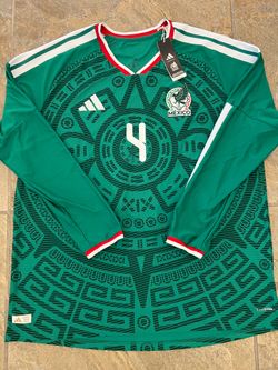 Mexico Authentic Adidas Edson Alvarez #4 World Cup Jersey Size 2XL
