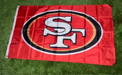 49ers flag size 5’x3’