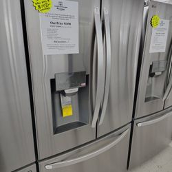 $1450(MSRP$3099, Save $1649) LG French 3 Door Refrigerator With Tall Water/Ice Dispenser and Craft Ice