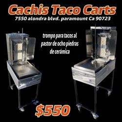 Trompo Para Tacos Al Pastor | Incluye 8 Piedras De Cerámica Y Manguera Con Regulador