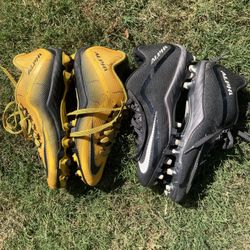 Nike Football Cleats  $20 Yellow 7 1/2 Black 8