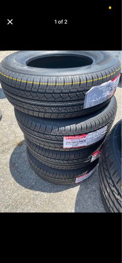New tires 205/70/14 Americus recon cuv Blk tires $100 each tire plus tax