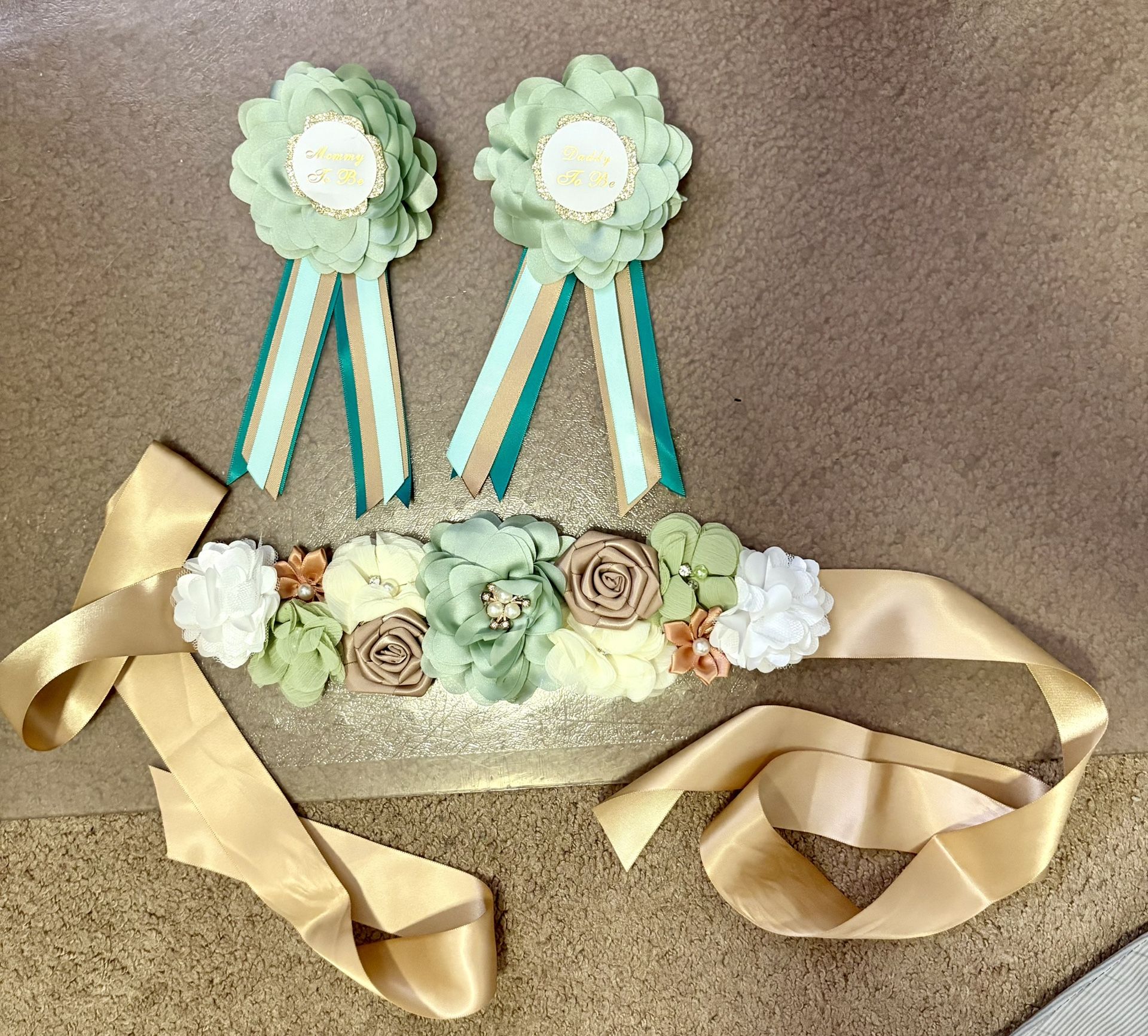 Baby Shower Pins And Sash For Sale, Pick Up In Reseda, CA