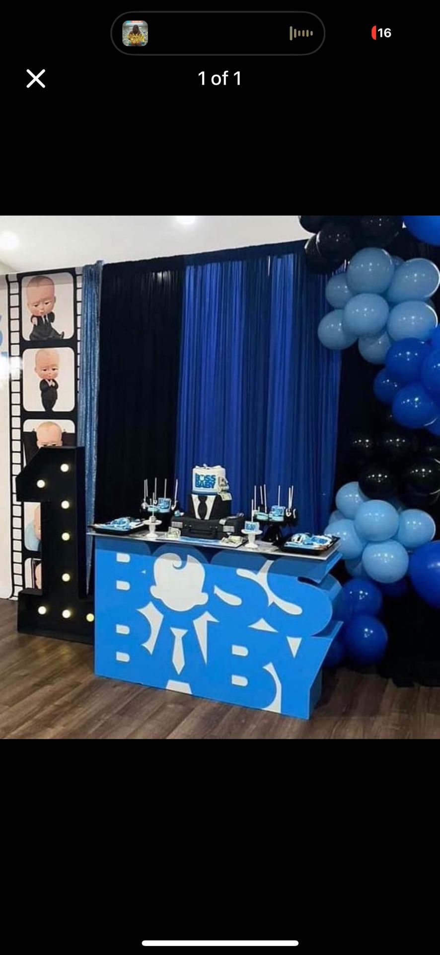Custom 1 of 1 Boss Baby Table