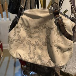 Coach Dotted Op Art Handbag Handbag
