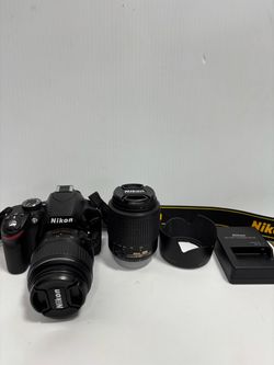Nikon DSLR Camera with Two Lenses Bundle