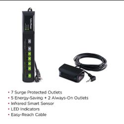 CyberPower HT705GR Tier 2 Advanced Power Strip, 1,500 J/125 V, 7 Outlets, 5ft...