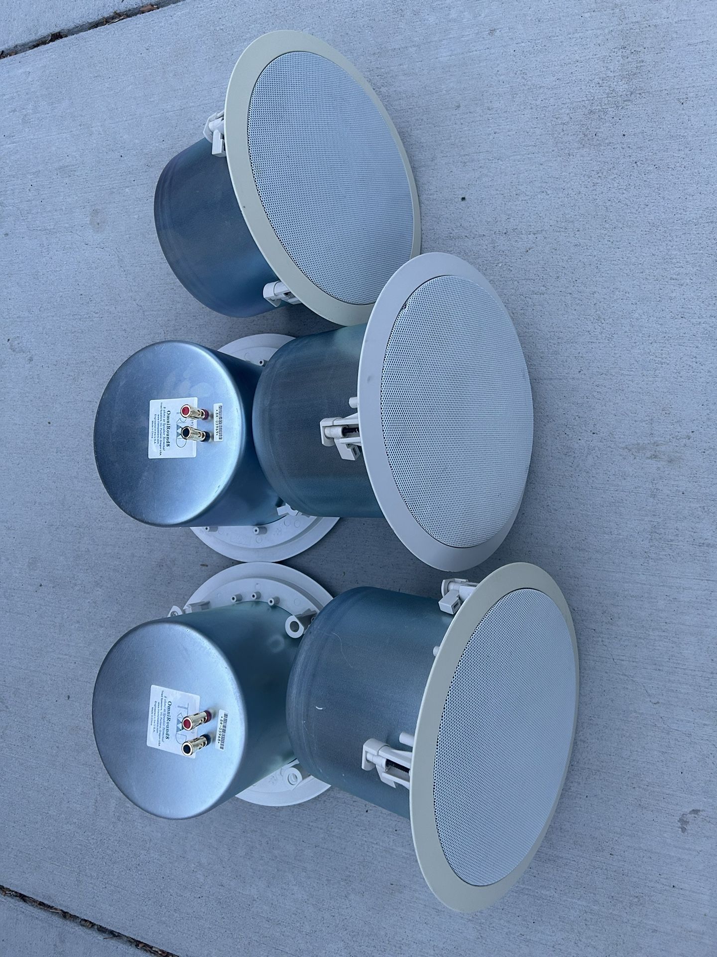 Selling this preowned in good condition comes as shown Lot Of 5 Pieces Triad IC 8R-03968 OpenRound In Wall/In Ceiling Pair Speakers.