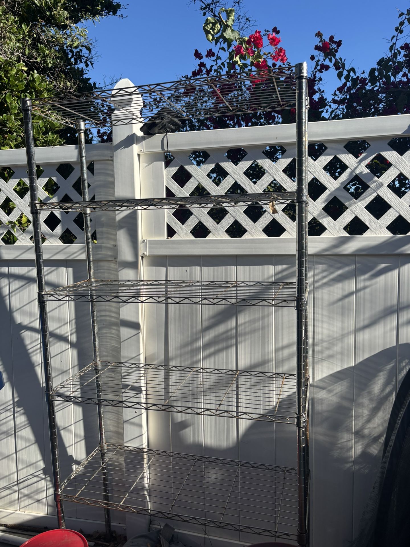 Free Items (wire Shelving, Umbrella Weights, Fertilizer Backpack)