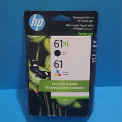 Twin HP 61XL Combo Tri-Color Genuine Ink Cartridges 2024 