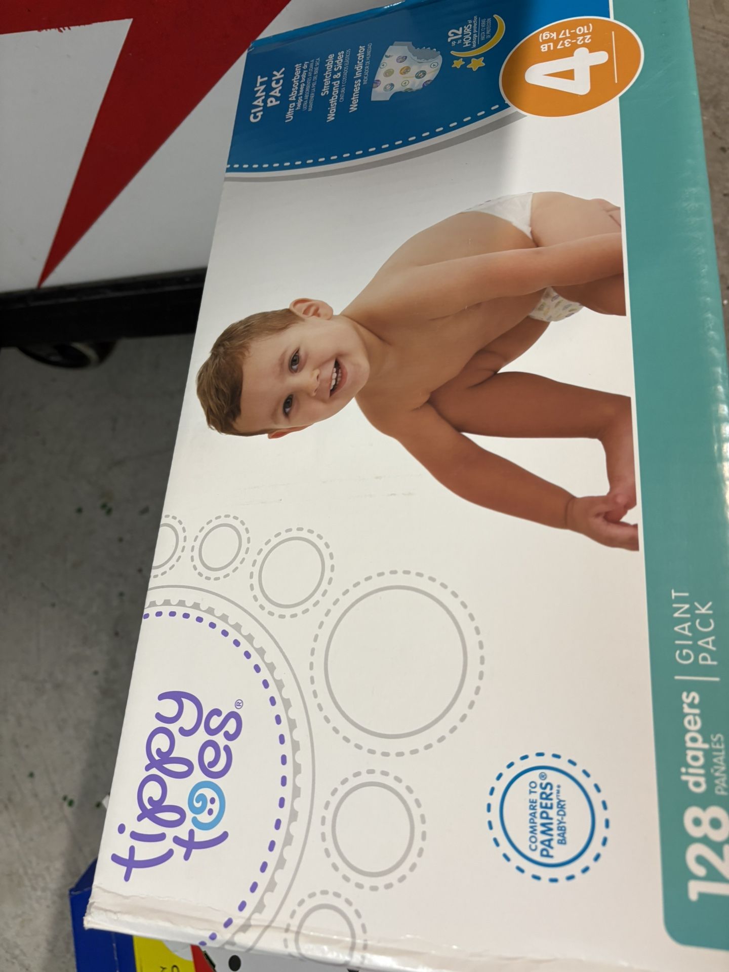 Tippy Toes Diapers Size 4 New Giant Pack