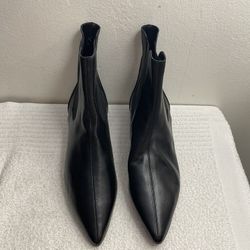 Givenchy Paris Black Leather Booties Sz 38