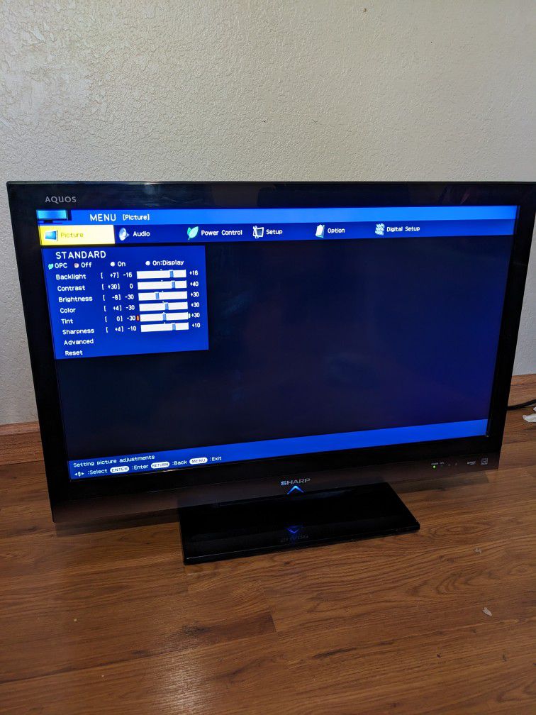 36 inch Sharp Aquos TV & Remote