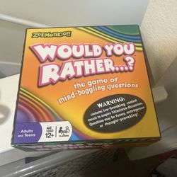 Would You Rather....? Card Game by Zobmondo!! Adults and Teens Edition -used 